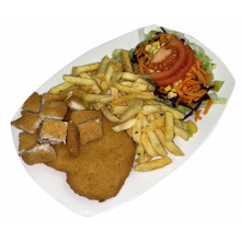 Pouletschnitzel Teller